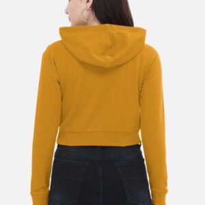 Plain Female Cropped Hoodie