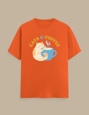 Cats and Coffee - Unisex Classic Crew T-Shirt